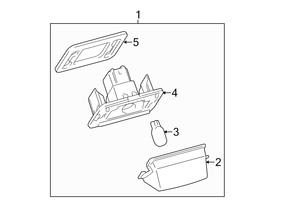 Diagram REAR LAMPS. LICENSE LAMPS. for your 2024 Toyota RAV4 PRIME   