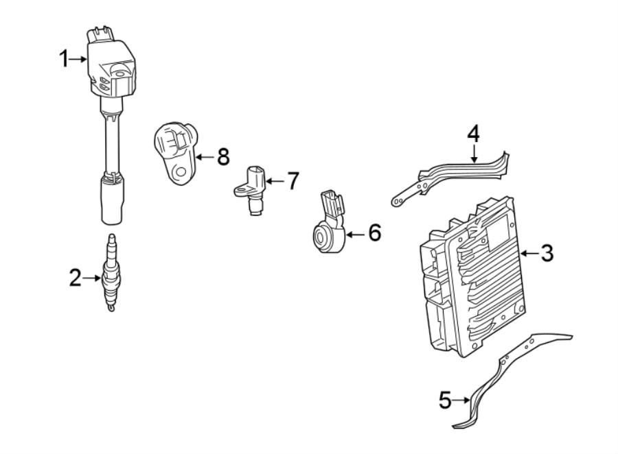 Diagram IGNITION SYSTEM. for your 2018 Toyota Camry  L Sedan 