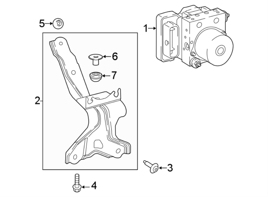 Diagram Abs components. for your Toyota Prius Prime  