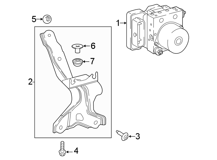 Diagram Abs components. for your Toyota Prius Plug-In  