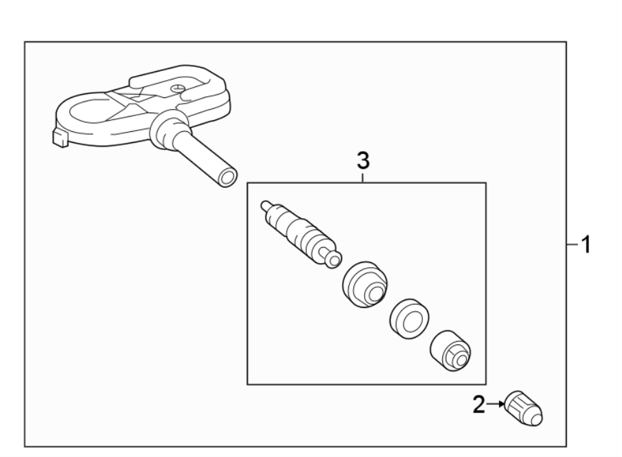 Diagram TIRE PRESSURE MONITOR COMPONENTS. for your 2018 Toyota Camry  XLE SEDAN 