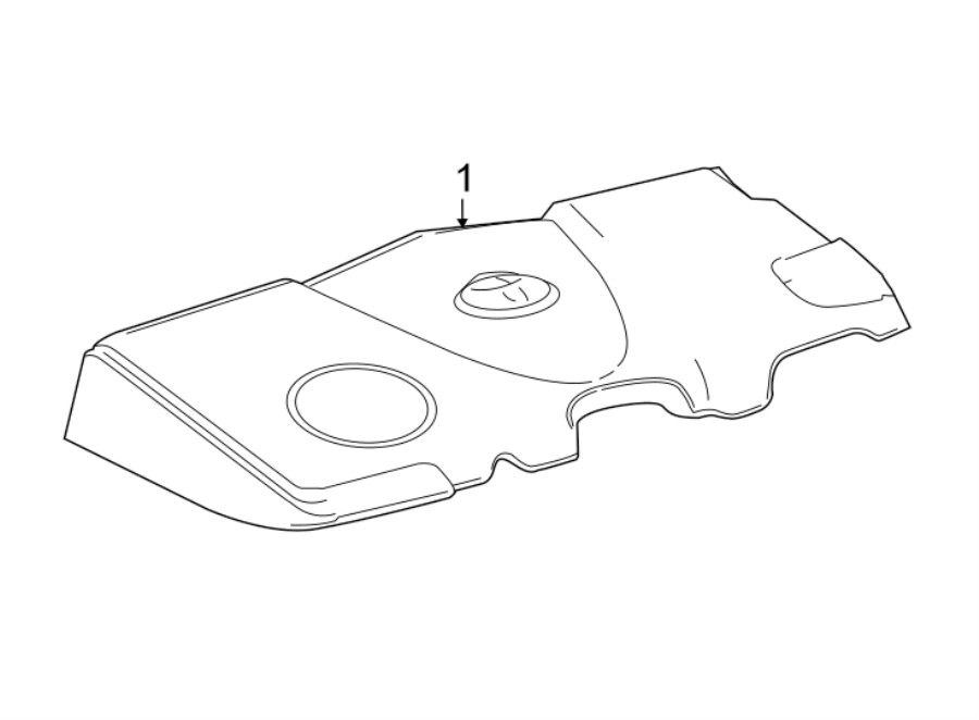 Diagram ENGINE / TRANSAXLE. ENGINE APPEARANCE COVER. for your 2008 Toyota RAV4   