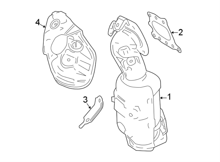 Diagram EXHAUST SYSTEM. MANIFOLD. for your 2015 Toyota Yaris   