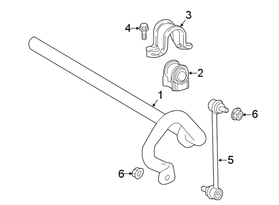 Diagram FRONT SUSPENSION. STABILIZER BAR & COMPONENTS. for your 2022 Toyota Camry  SE SEDAN 