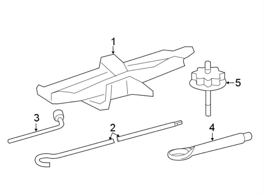 Diagram REAR BODY & FLOOR. JACK & COMPONENTS. for your 2020 Toyota RAV4   