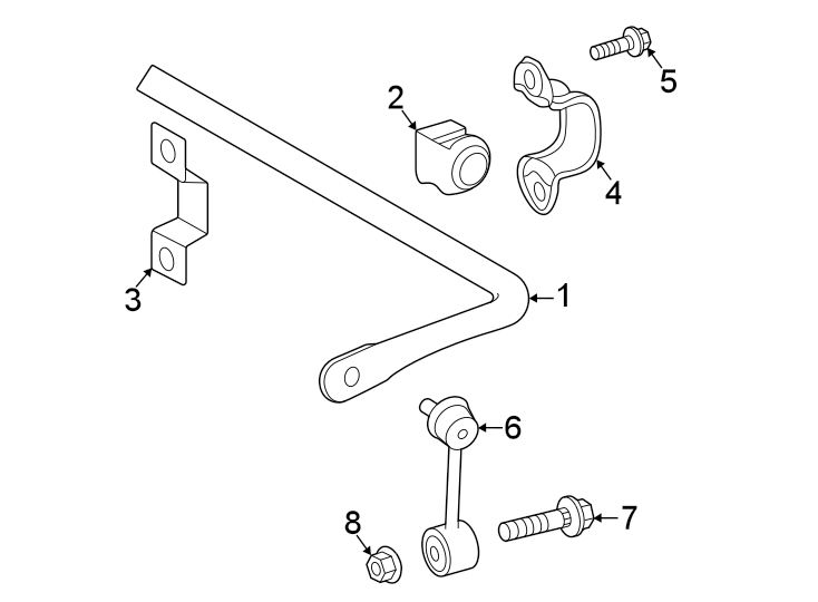 Diagram Rear suspension. Stabilizer bar & components. for your 2018 Toyota 86   