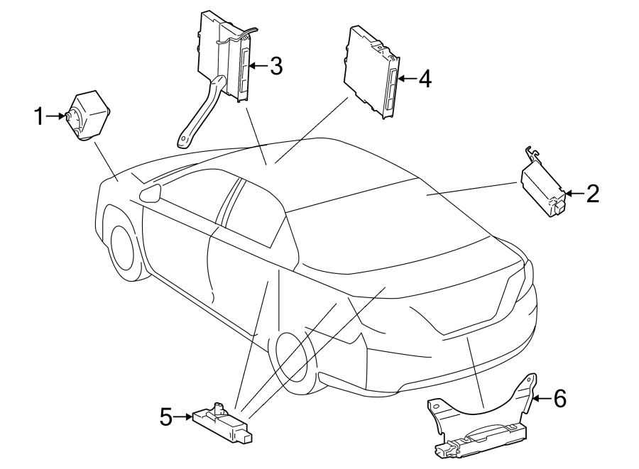 Diagram KEYLESS ENTRY COMPONENTS. for your 2011 Toyota Camry  SE SEDAN 