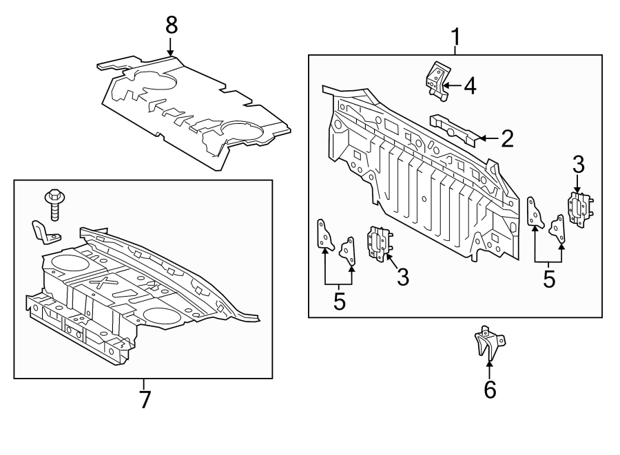 Diagram REAR BODY & FLOOR. for your 2013 Toyota Avalon  Hybrid XLE Sedan 