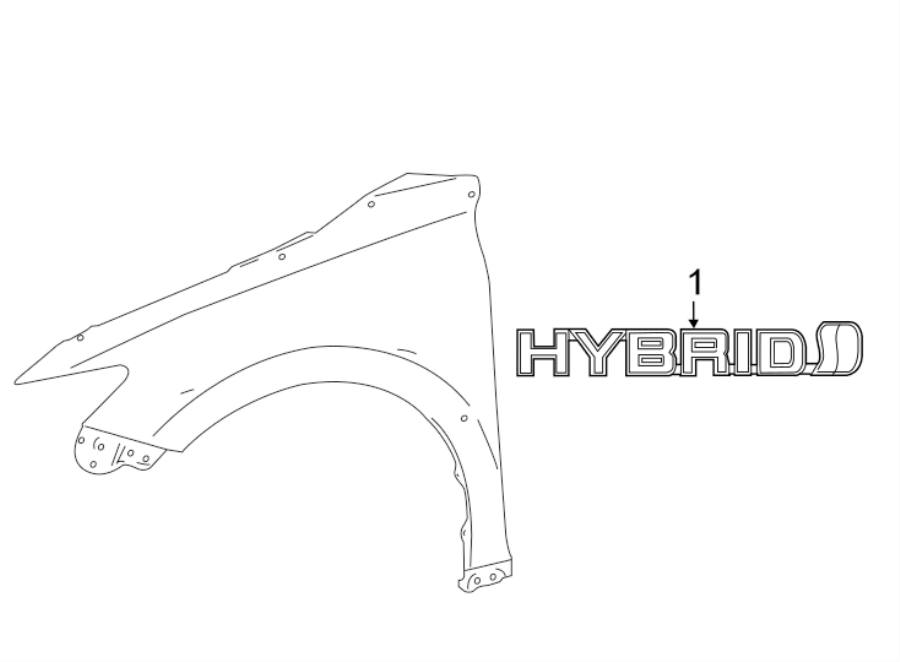 Diagram FENDER. EXTERIOR TRIM. for your 2008 Toyota Avalon   