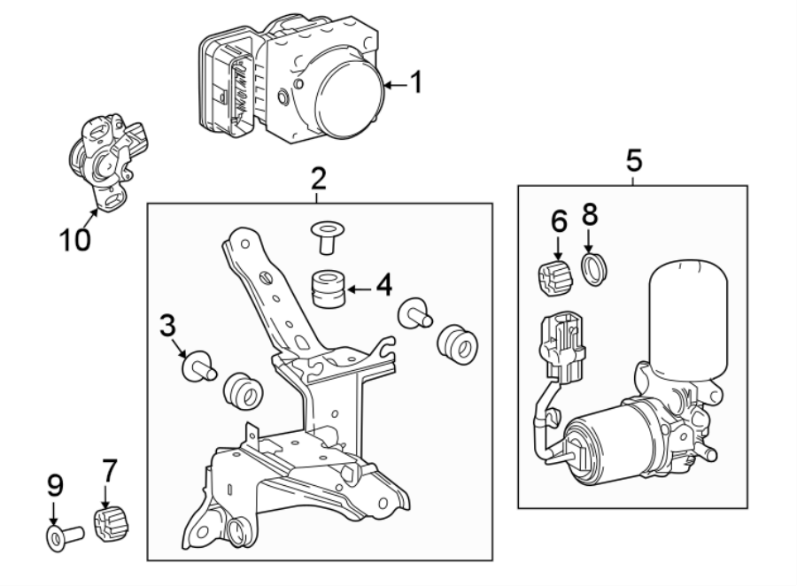 Diagram Abs components. for your Toyota