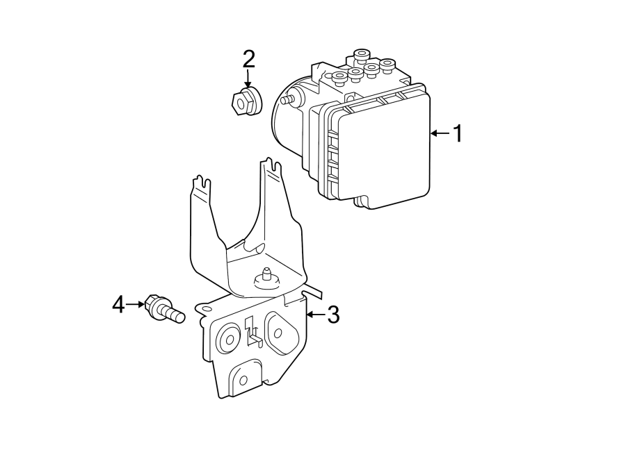 Diagram Abs components. for your 2023 Toyota Corolla   