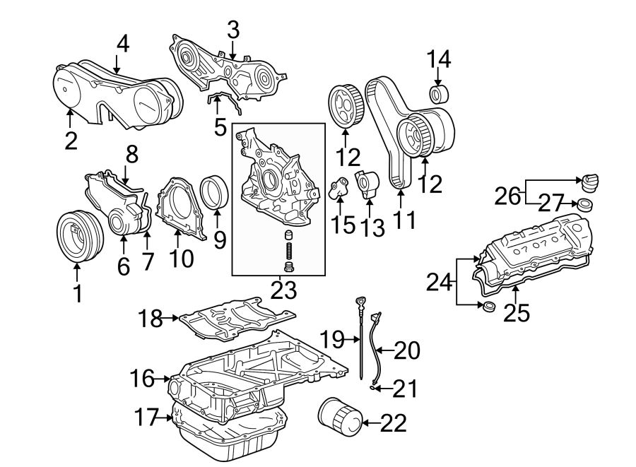 Diagram ENGINE / TRANSAXLE. ENGINE PARTS. for your 2019 Toyota Tundra  1794 Edition Crew Cab Pickup Fleetside 