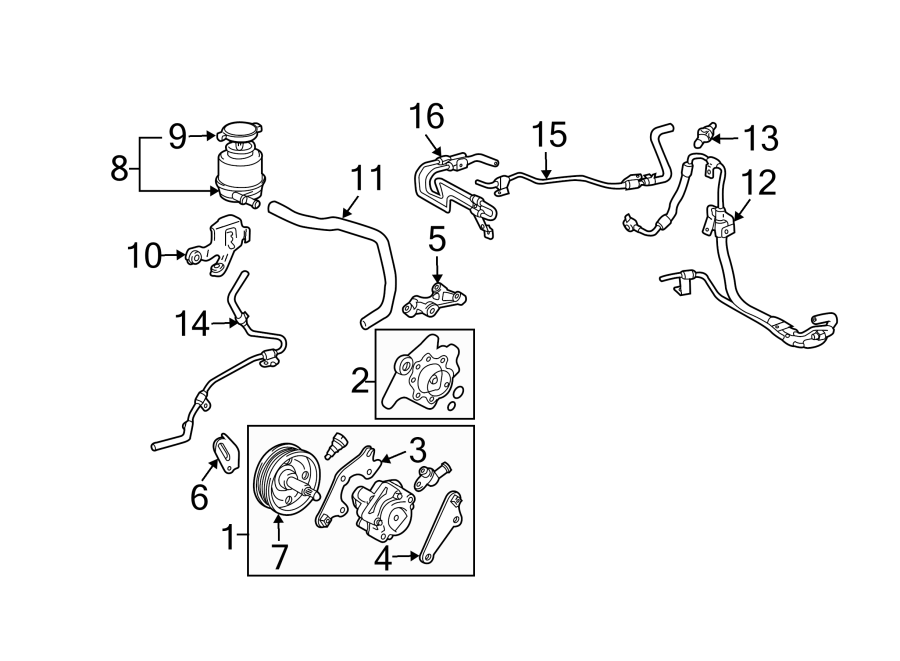 Diagram STEERING GEAR & LINKAGE. PUMP & HOSES. for your 1995 Toyota T100   