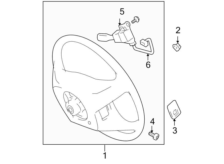 Diagram STEERING WHEEL & TRIM. for your 2006 Toyota Sequoia   