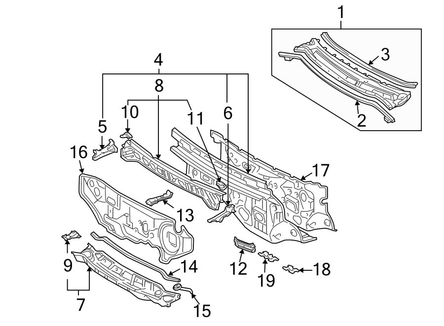 Toyota Sienna Cowl Bracket Rear Cowl Panel To Pillar 5574908010 Scarborough Toyota Of