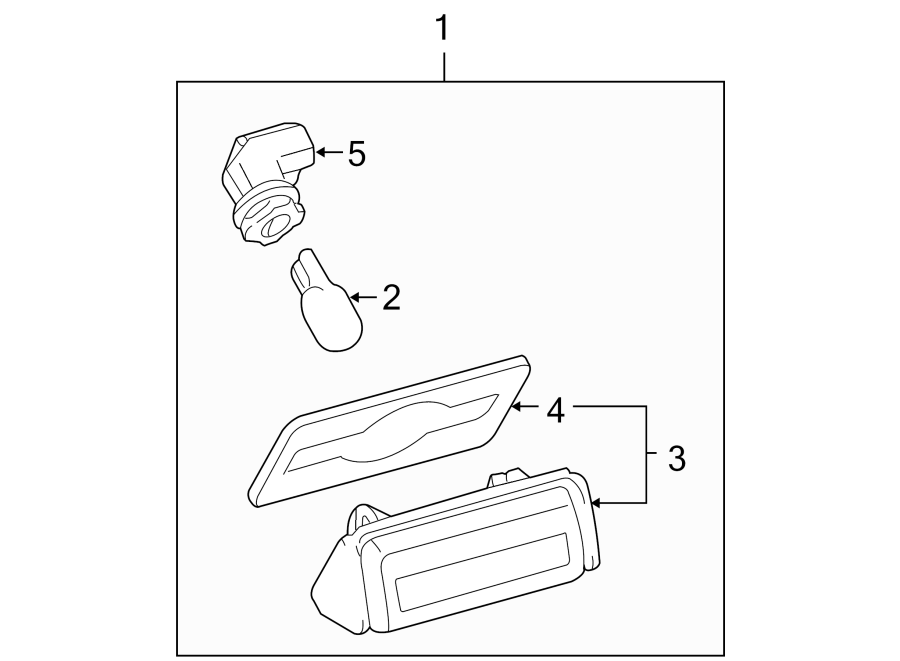 Diagram REAR LAMPS. LICENSE LAMPS. for your 2012 Toyota Highlander   