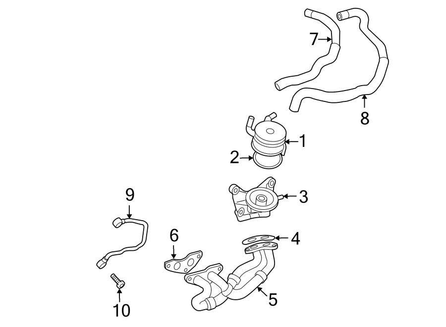 Diagram OIL COOLER. for your 2010 Toyota Matrix   