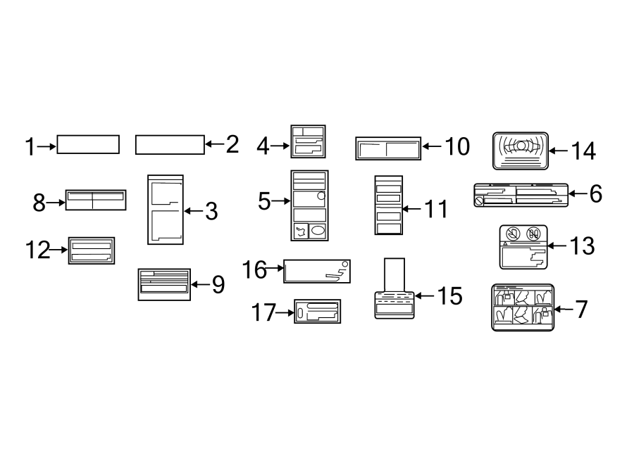 Diagram INFORMATION LABELS. for your 2010 Toyota Camry  XLE SEDAN 