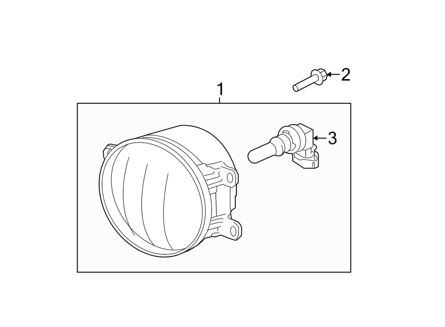 Diagram FRONT LAMPS. FOG LAMPS. for your 2023 Toyota Venza   