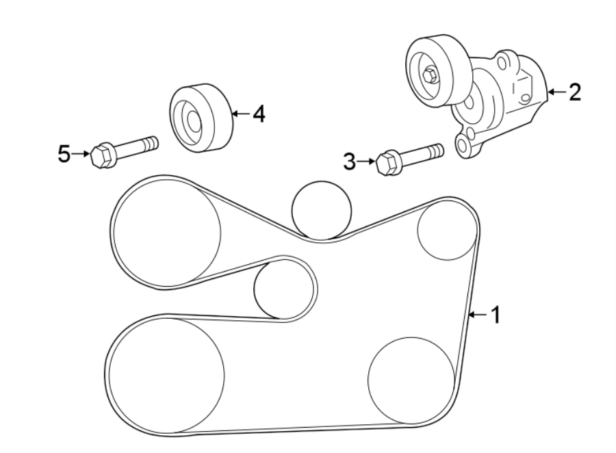 Diagram BELTS & PULLEYS. for your 2020 Toyota 4Runner   