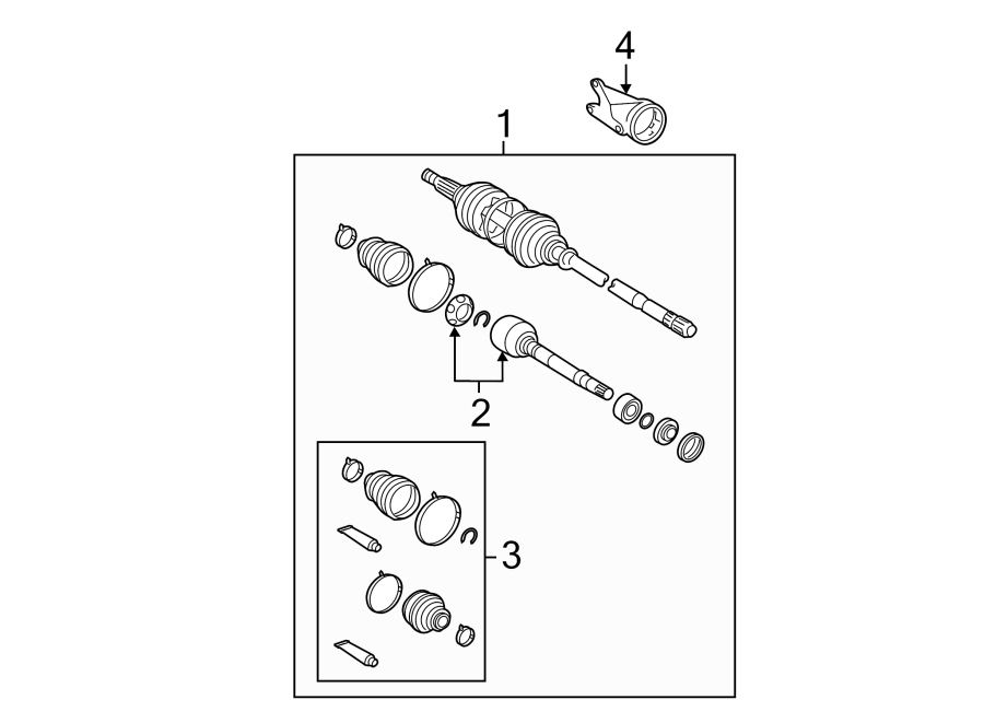 Diagram FRONT SUSPENSION. DRIVE AXLES. for your Toyota