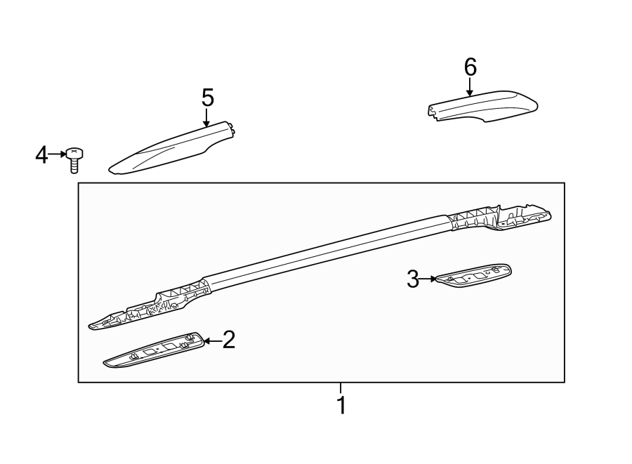 Diagram LUGGAGE CARRIER. for your Toyota Avalon  