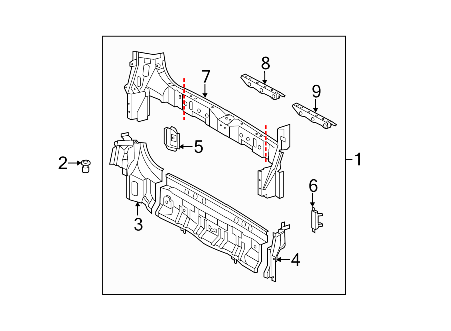 Diagram REAR BODY & FLOOR. for your 2021 Toyota Sequoia   