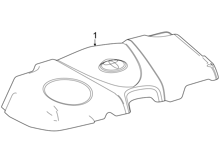 Full size assembly image of Engine / transaxle. Engine appearance cover. (1/1)