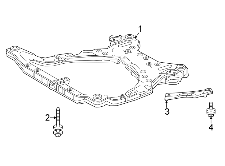 Diagram Front suspension. Suspension mounting. for your 2003 Toyota Highlander   