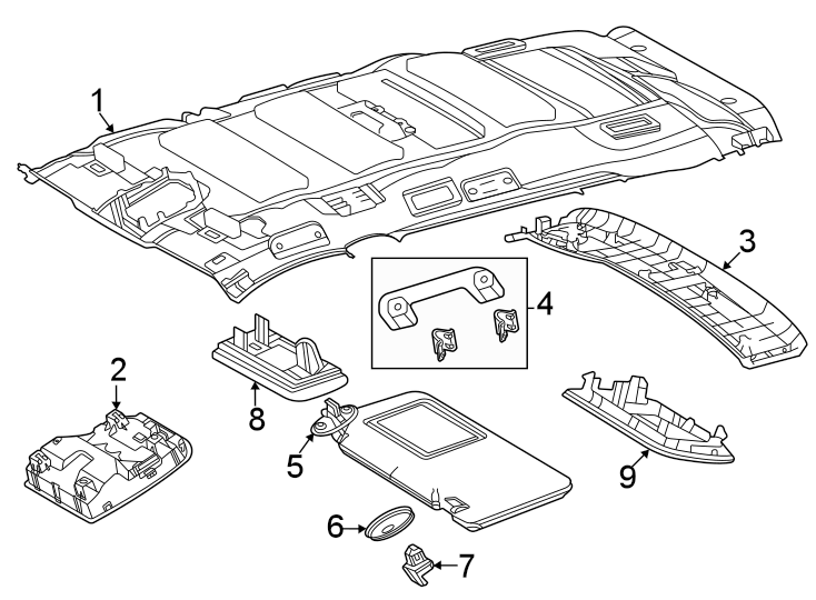 Diagram Interior trim. for your Toyota