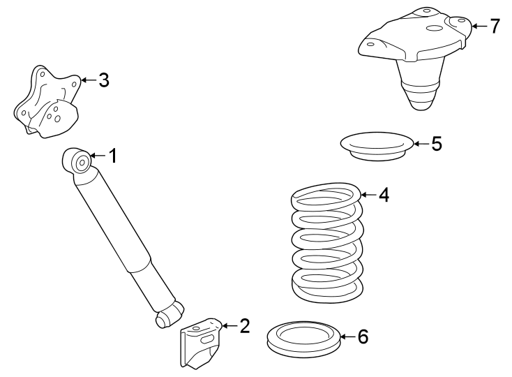 Diagram Rear suspension. Shocks & components. for your 2004 Toyota Corolla   