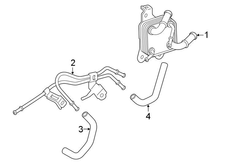 Diagram TRANS OIL COOLER. for your 2020 Toyota RAV4   