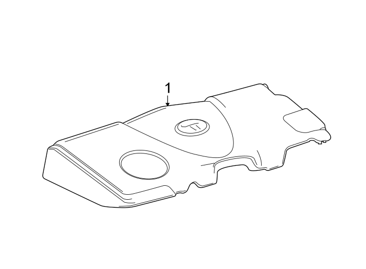 Diagram ENGINE / TRANSAXLE. ENGINE APPEARANCE COVER. for your 2008 Toyota RAV4   