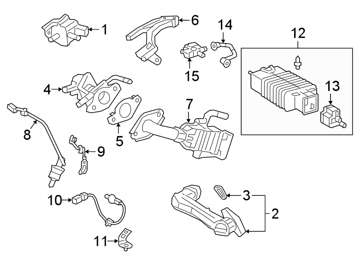 Diagram EMISSION SYSTEM. EMISSION COMPONENTS. for your 2006 Toyota Tacoma 2.7L A/T RWD Base Crew Cab Pickup Fleetside 