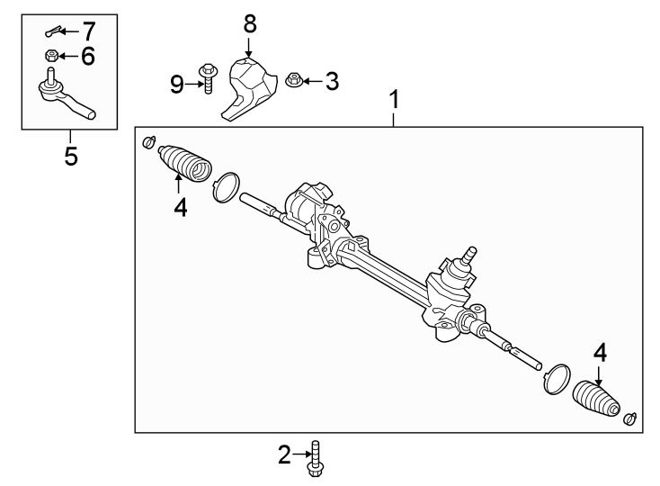 Diagram STEERING GEAR & LINKAGE. for your 2015 Toyota Sienna   