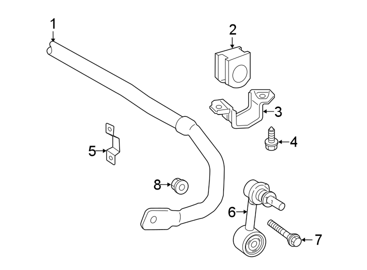 Diagram Rear suspension. Stabilizer bar & components. for your 2009 Toyota RAV4   