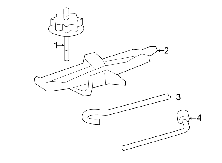 Diagram REAR BODY & FLOOR. JACK & COMPONENTS. for your 1999 Toyota Avalon   