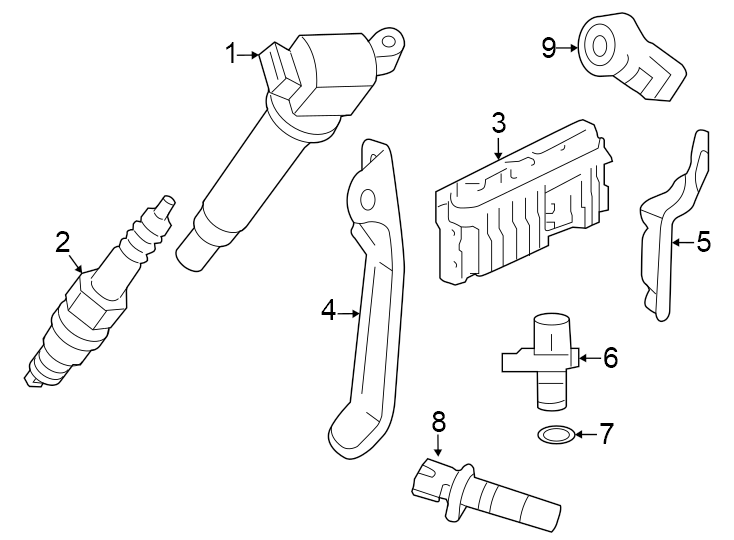 Diagram Ignition system. for your 2021 Toyota Corolla  SE Nightshade Sedan 