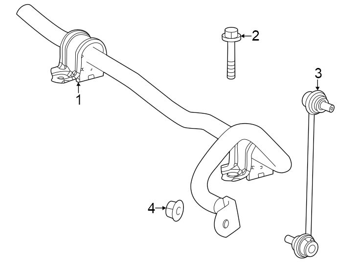 Diagram Front suspension. Stabilizer bar & components. for your 2018 Toyota Sequoia   