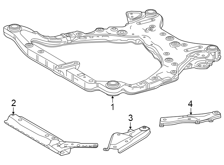 Diagram Front suspension. Suspension mounting. for your 2010 Toyota Matrix   