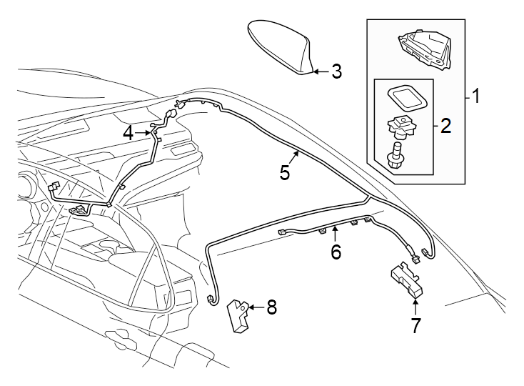 Diagram Antenna. for your 2008 Toyota Camry  Hybrid Sedan 