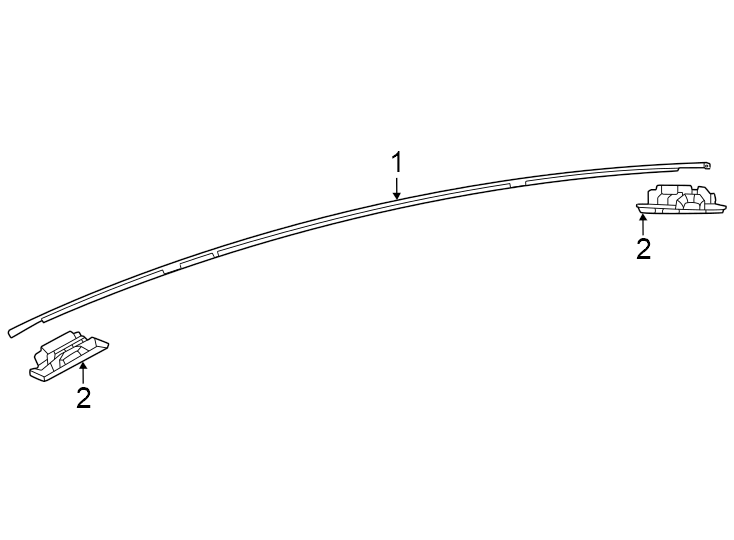 Diagram Exterior trim. for your 2012 Toyota 4Runner   