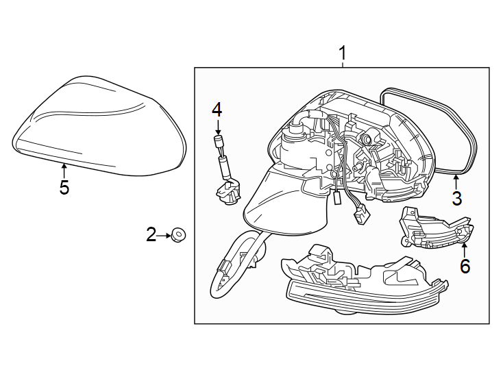 Diagram Front door. Outside mirrors. for your 2016 Toyota Prius v   