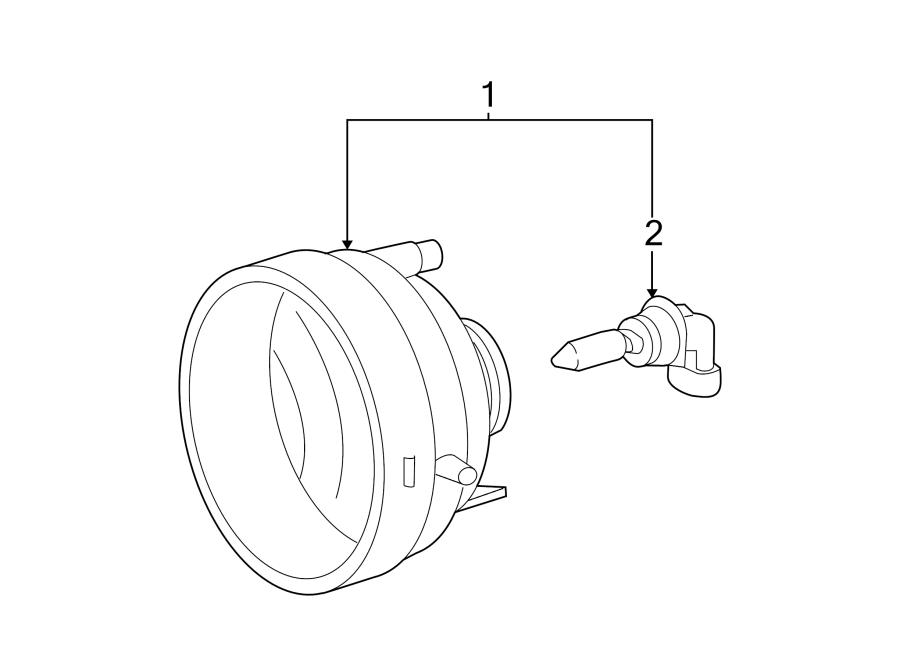 Diagram FRONT LAMPS. FOG LAMPS. for your 2022 Toyota Corolla Cross   