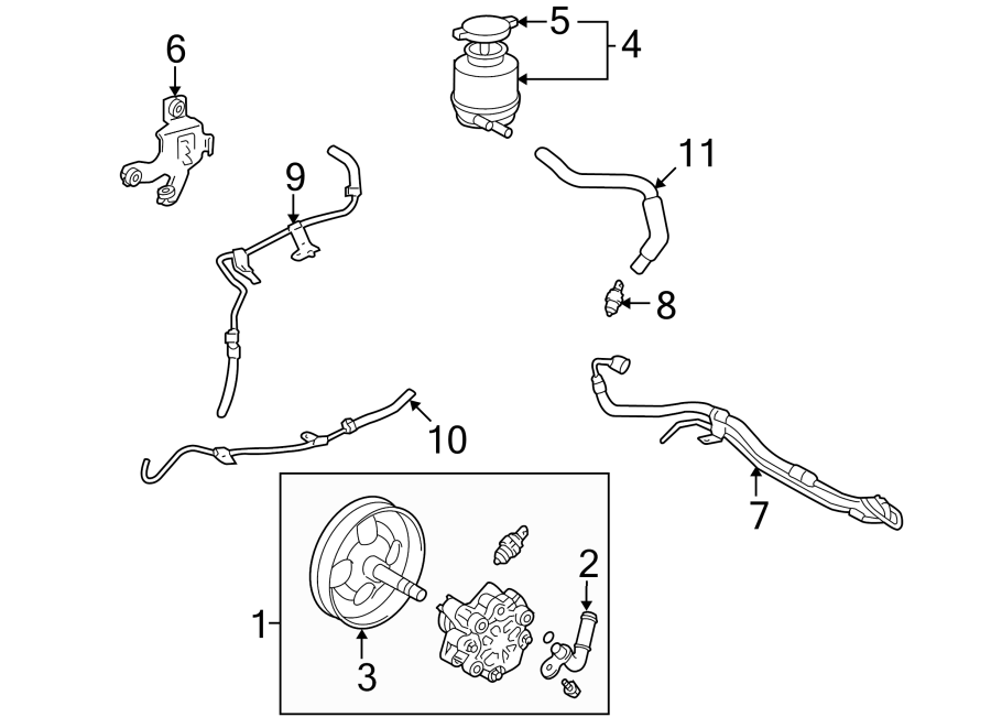 Diagram STEERING GEAR & LINKAGE. PUMP & HOSES. for your 1995 Toyota T100   