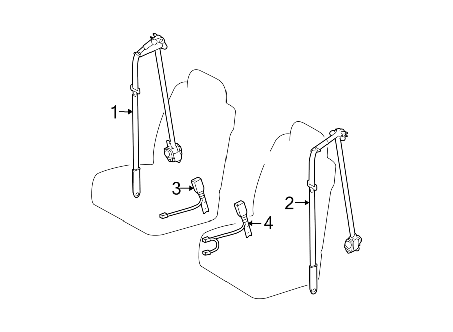 Diagram RESTRAINT SYSTEMS. FRONT SEAT BELTS. for your Toyota Solara  