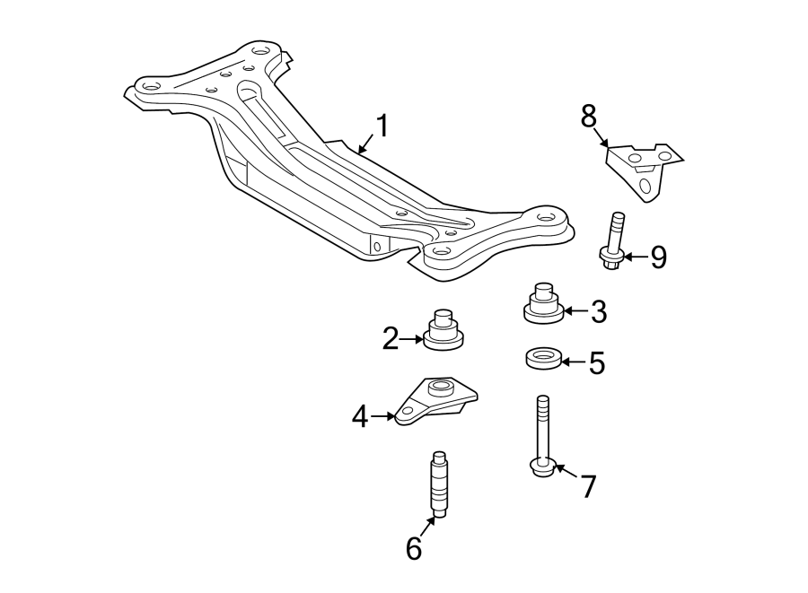 Diagram REAR SUSPENSION. SUSPENSION MOUNTING. for your Toyota