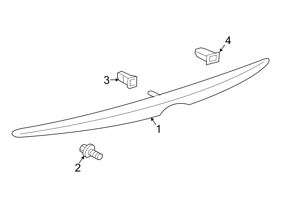 Diagram TRUNK LID. SPOILER. for your Toyota