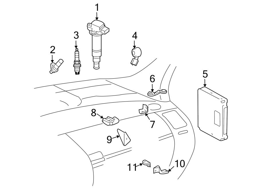 Diagram IGNITION SYSTEM. for your 2015 Toyota Tundra  TRD Pro Crew Cab Pickup Fleetside 