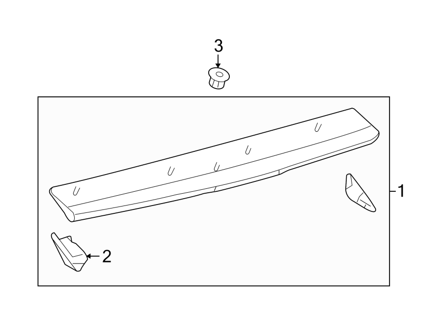Diagram LIFT GATE. SPOILER. for your 2010 Toyota Prius   